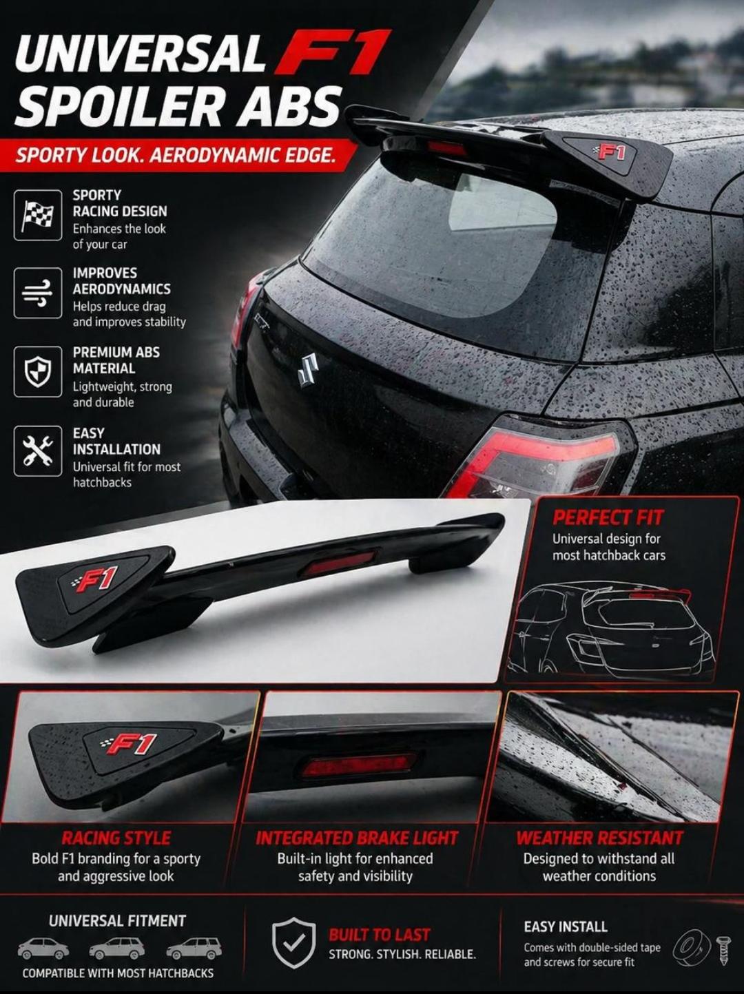 Universal F1 ABS Spoiler, image 1