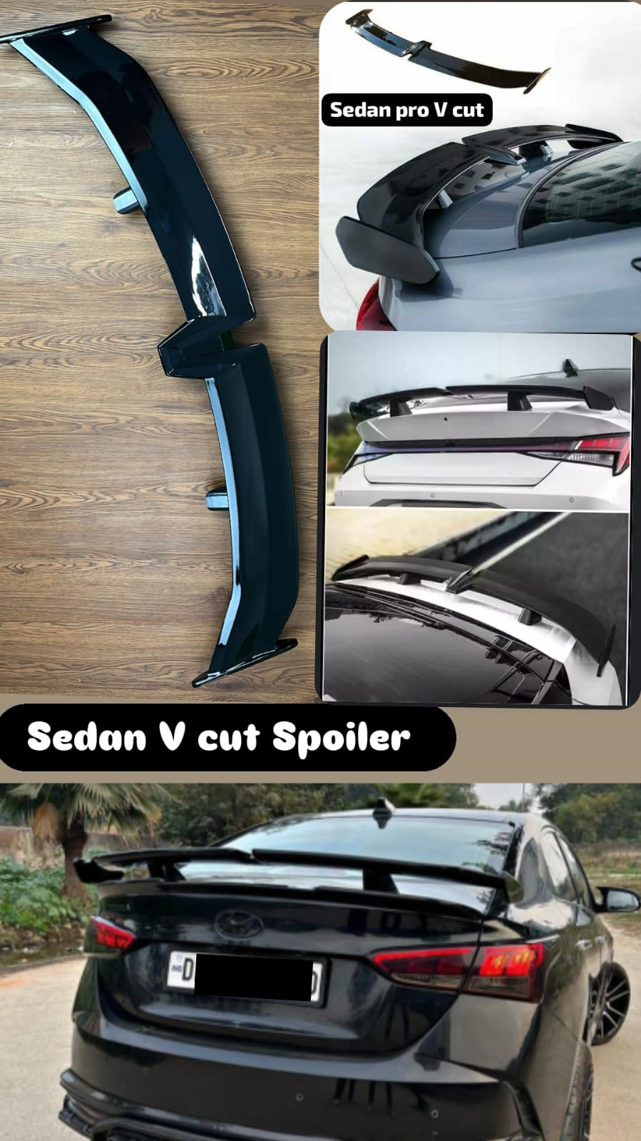 Sedan V-Cut Sport Spoiler, image 1